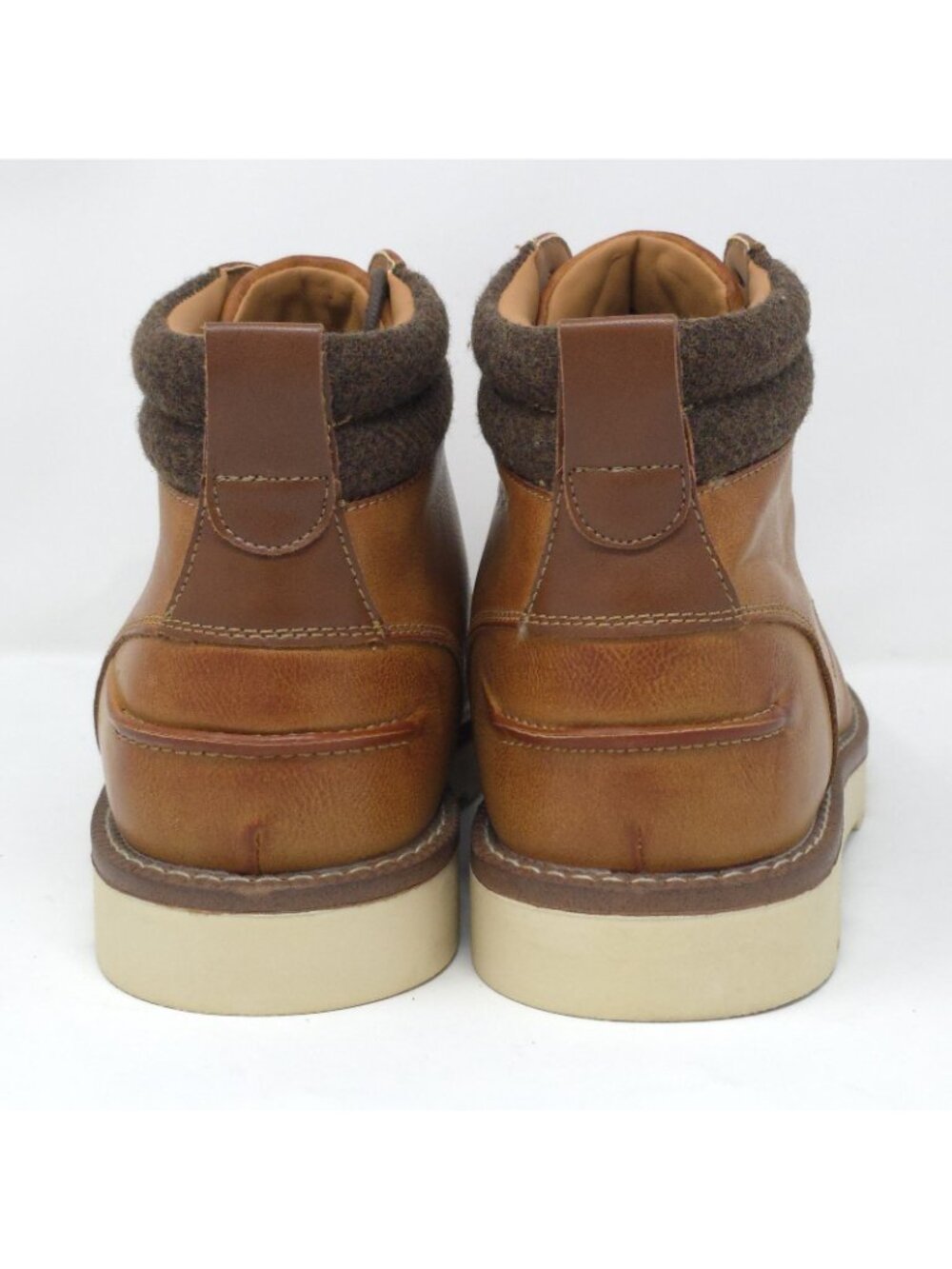 New Club Room Clifton Black Faux Leather Moc Toe Chukka Boots Men’s 10M ( - Picture 5 of 8